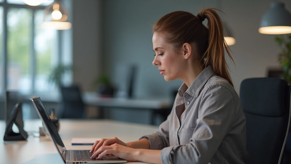 Yrkesperson som arbetar med digital teknik och programmering på en dator